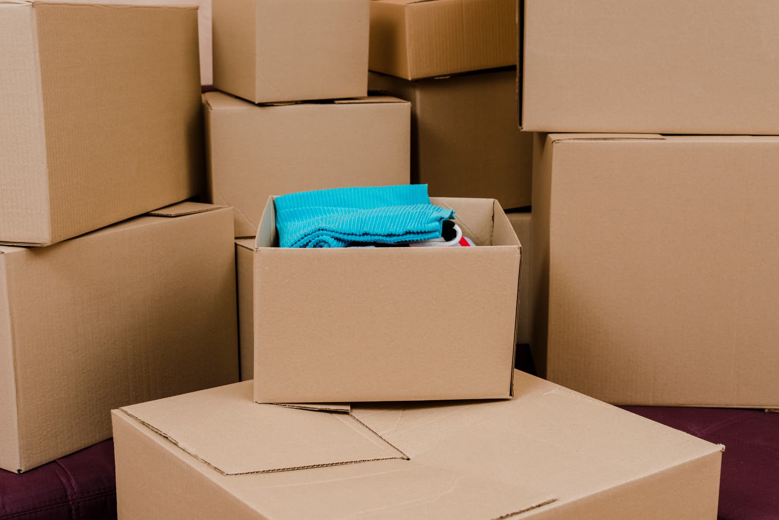 Corrugated shipping boxes for parcels and storage